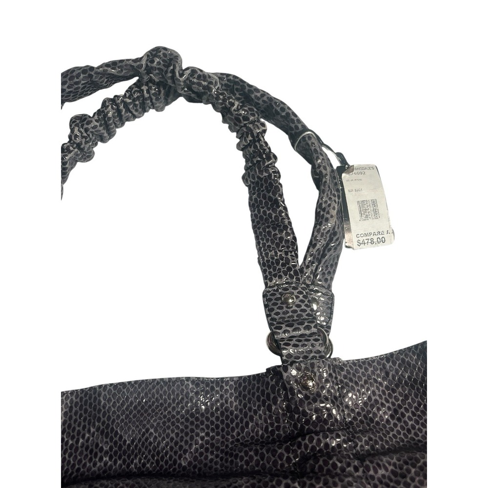 Furla Leather Handbag, Grey Blue, Silver Hardware, Made In Italy - Picture 14 of 16